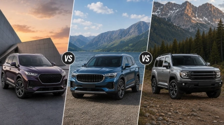 Сравнение трех рядов: Chery Tiggo 8 Pro Max vs Geely Okavango vs Haval H9